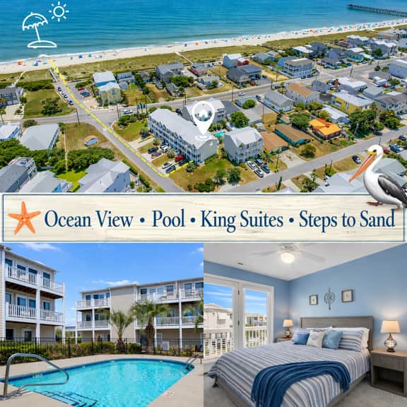 Pelican's Rest | Ocean View + Pool + 200 Steps to Beach